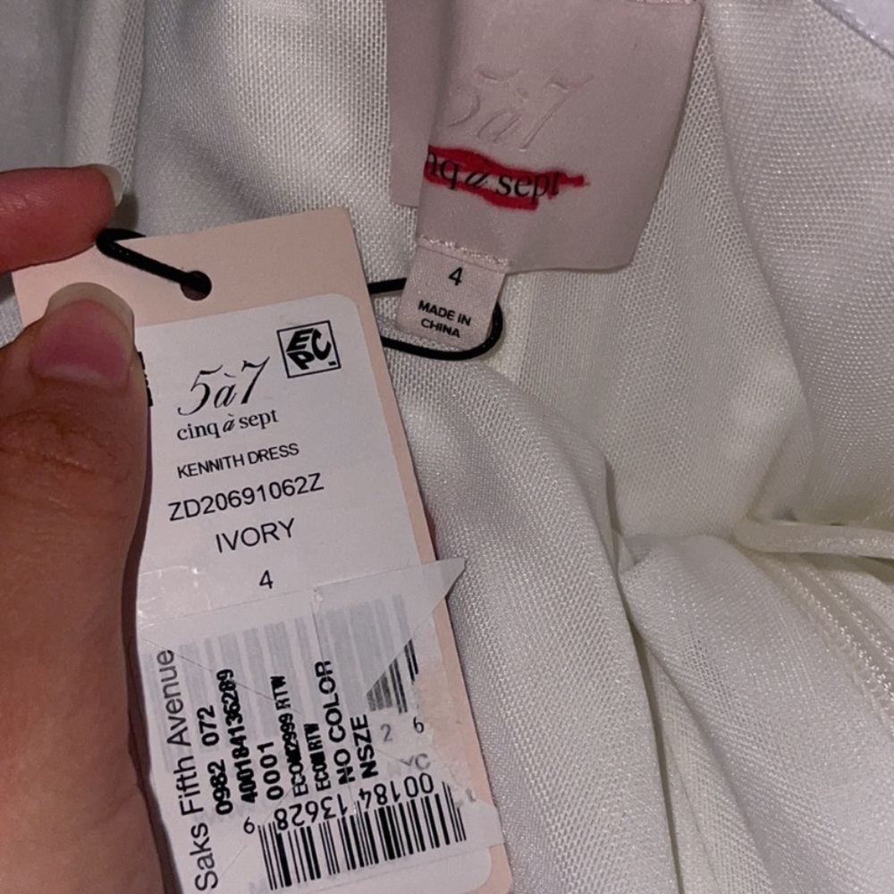 NEW‼️ Cinq a Sept Kennith Dress in Ivory - Picture 15 of 16